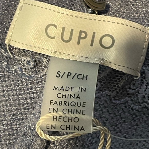 Cupio Women's Pull On Sweater Pants  China Blue Cable Detail New NWT S Small - Picture 11 of 14